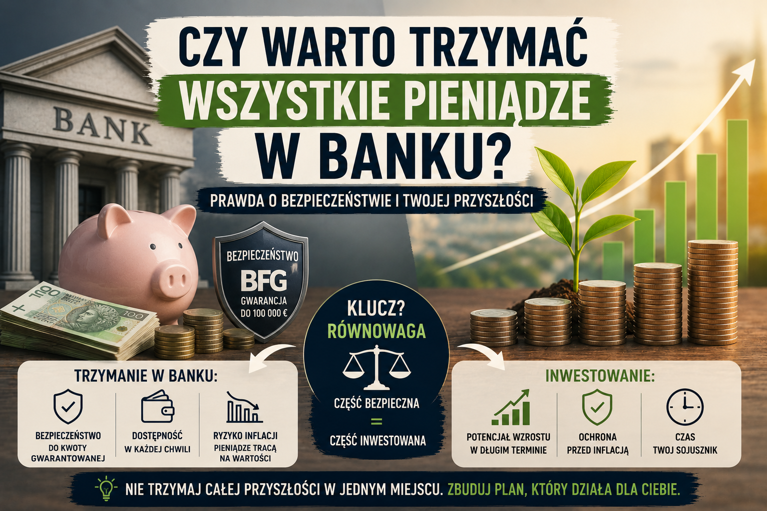 czy warto trzymac wszystkie pieniadze w banku okladka