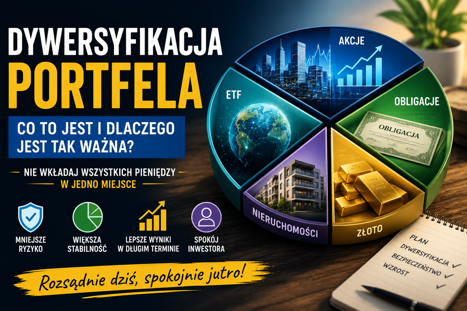 Dywersyfikacja portfela inwestycyjnego – podział aktywów