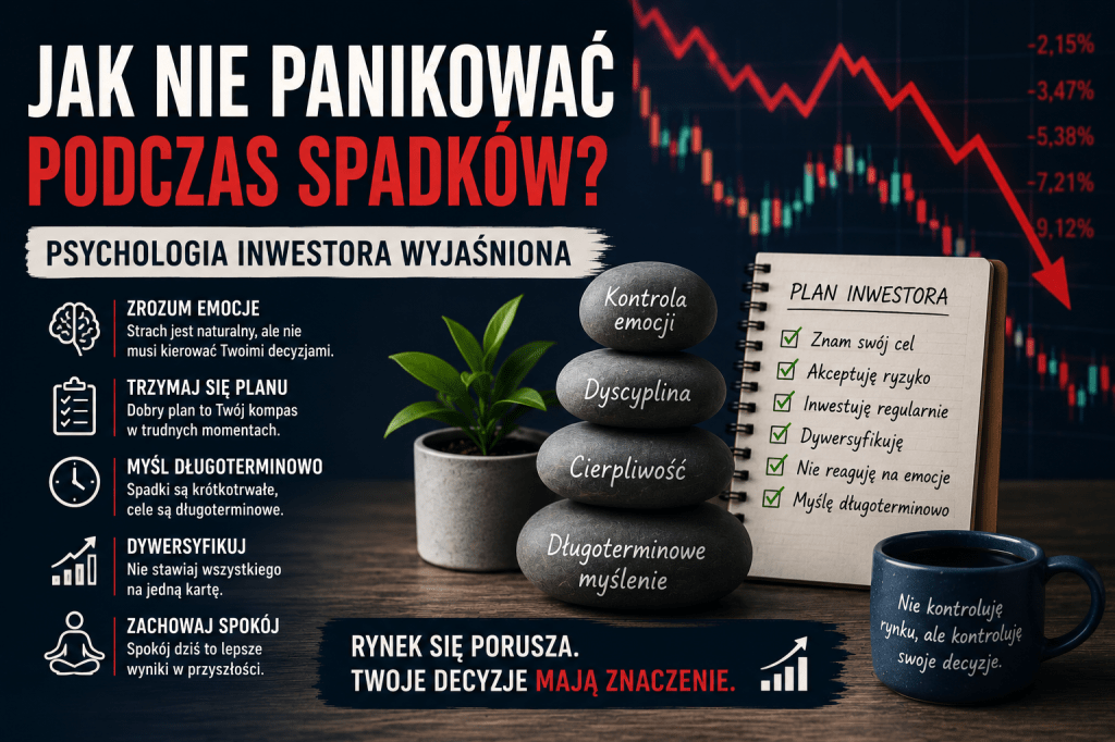 jak nie panikowac podczas spadkow okladka