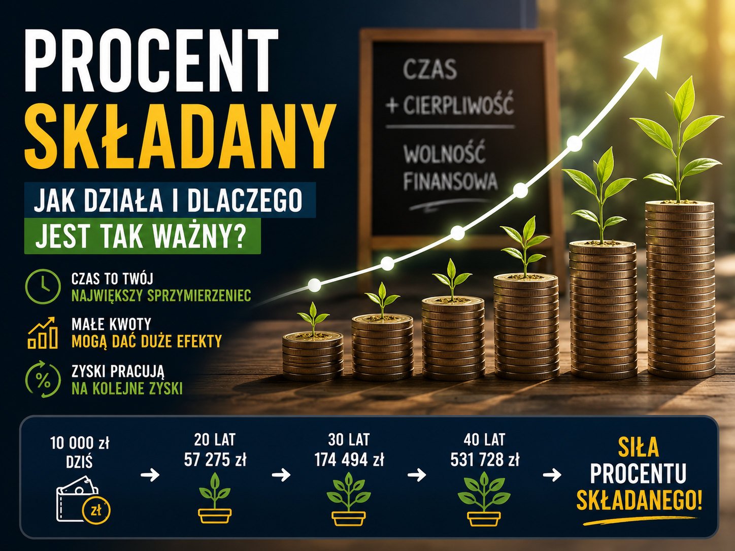 procent skladany sila w czasie okładka
